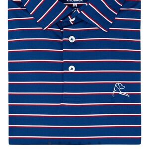 Rhoback Red, White and blue Polo